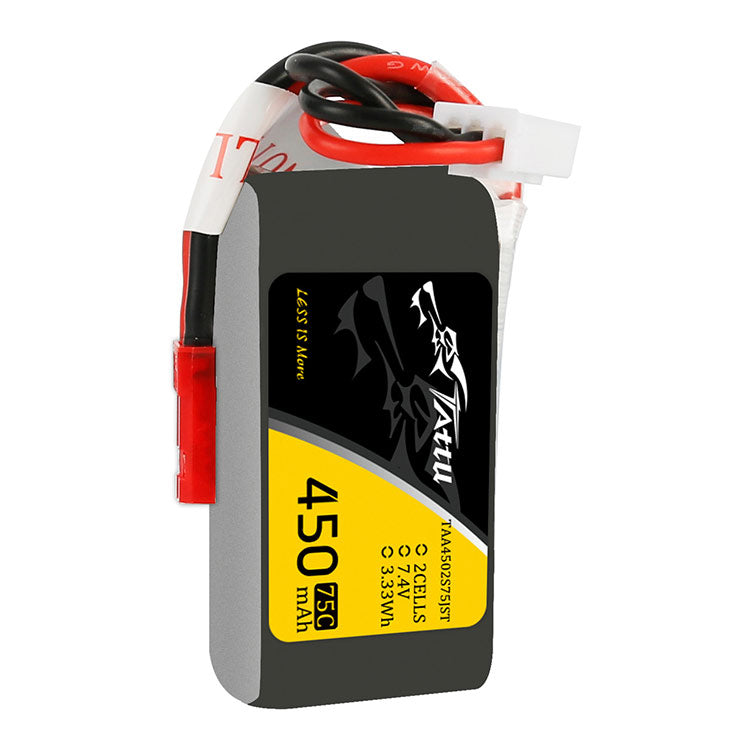 Tattu 14.8V 75C 4S1P 450mAh Lipo Battery Pack With XT30 Plug Tattu 14.8V 75C 4S1P 450mAh Lipo Battery Pack With XT30 Plug
